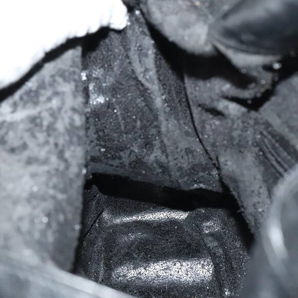 GUCCI Bamboo Hand Bag Leather Black Gold 001 1781 001 1781 - Picture 16 of 16